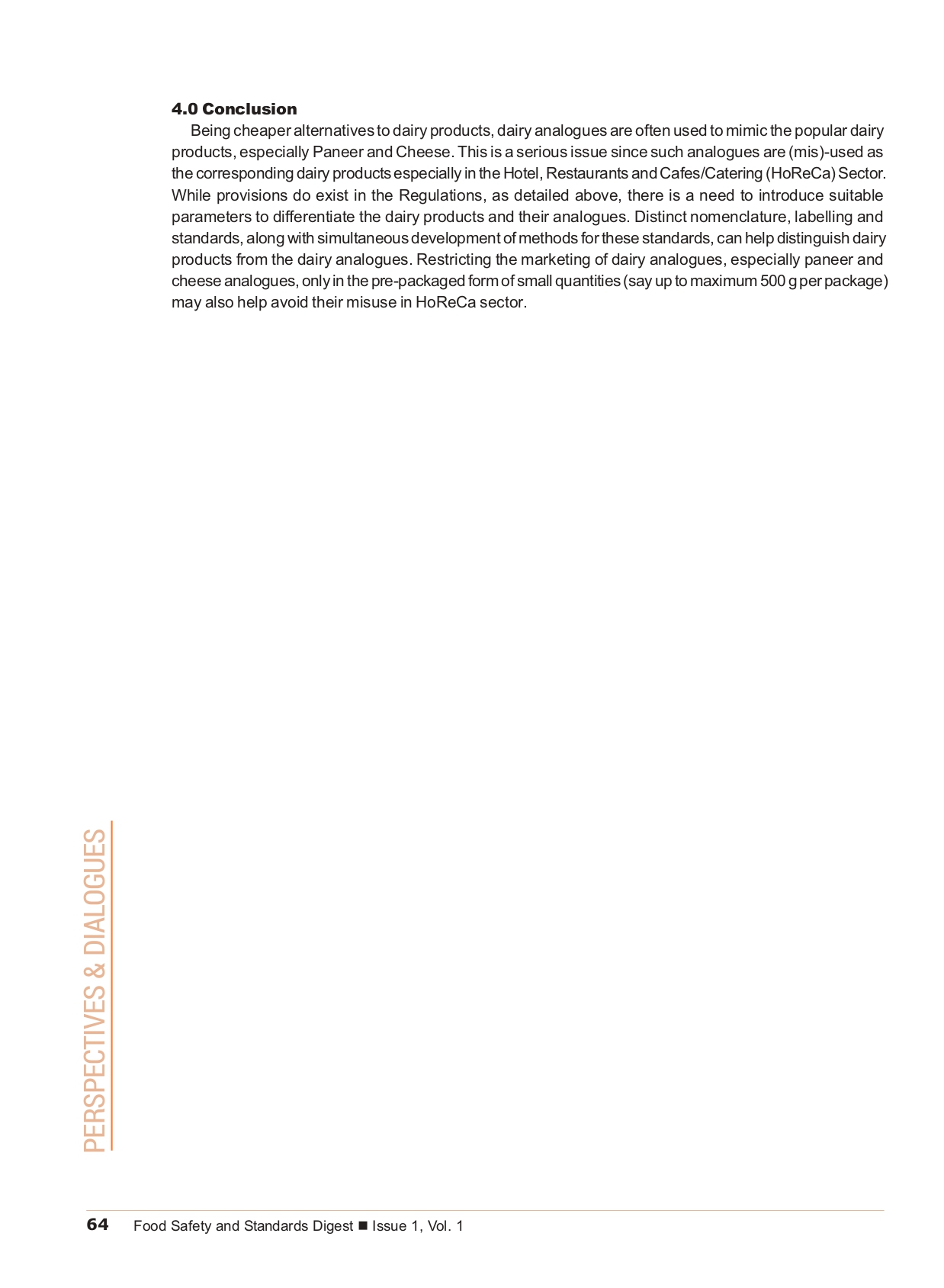 Dairy Analogues: An Overview