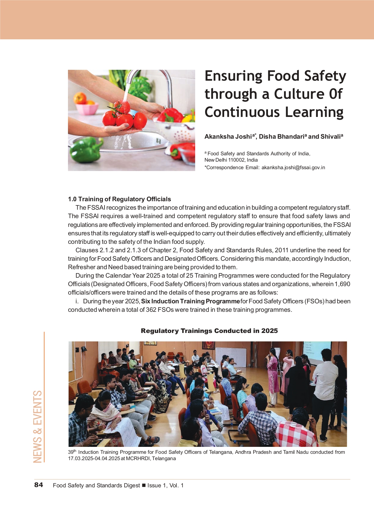 Ensuring Food Safety through a Culture of Continuous Learning