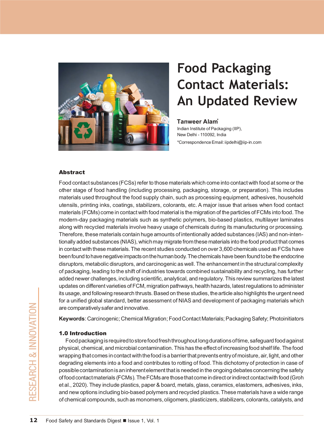 Food Packaging Contact Materials