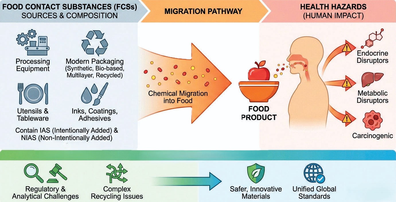 Fig 1: Food Contact Chemicals detected in human samples